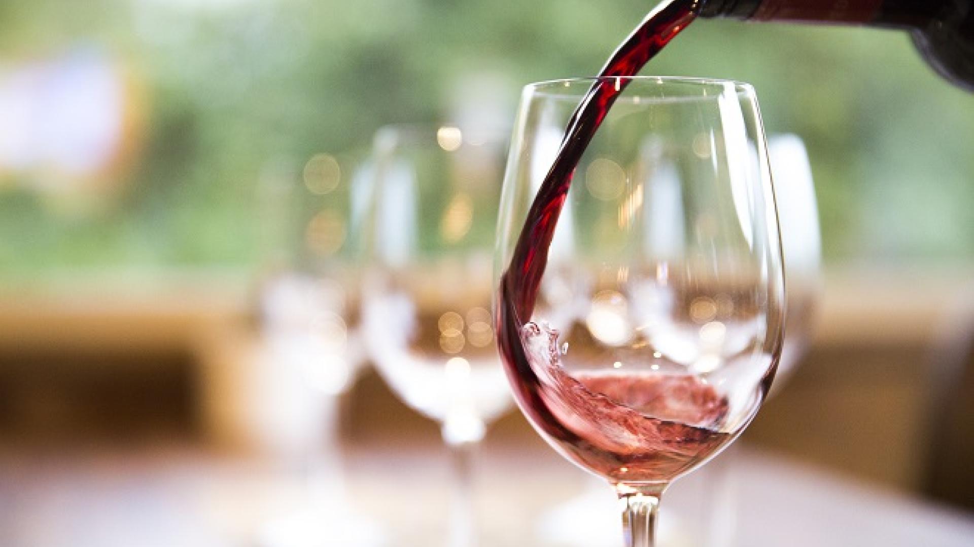 glass of red wine