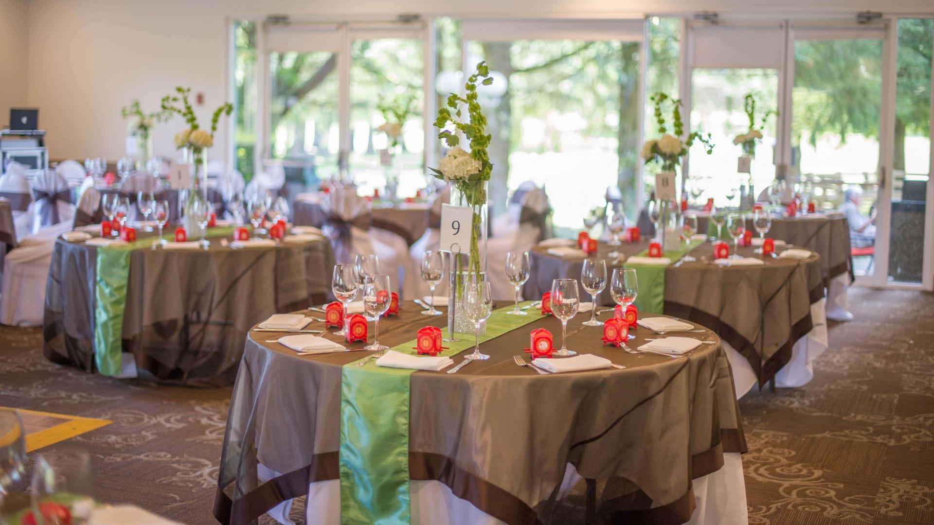 Room set up for an event