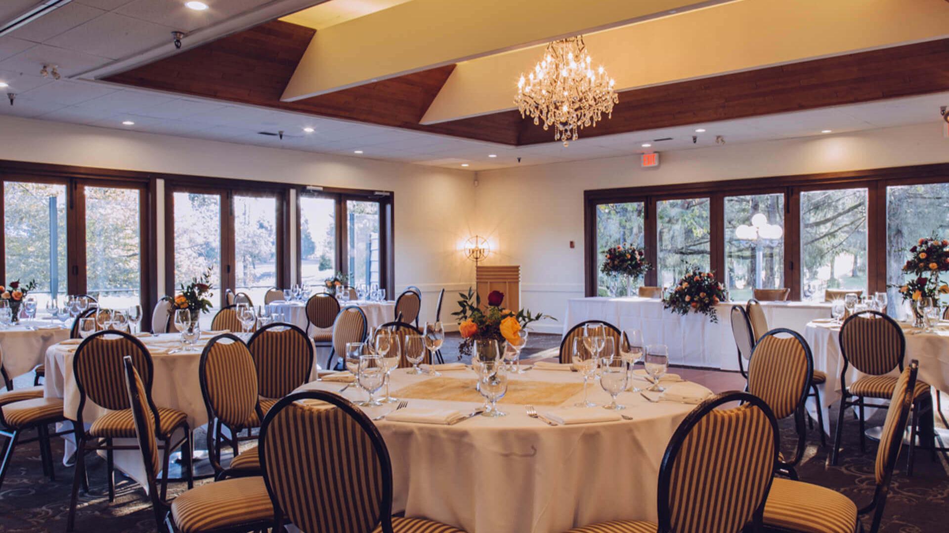 Room set up for an event