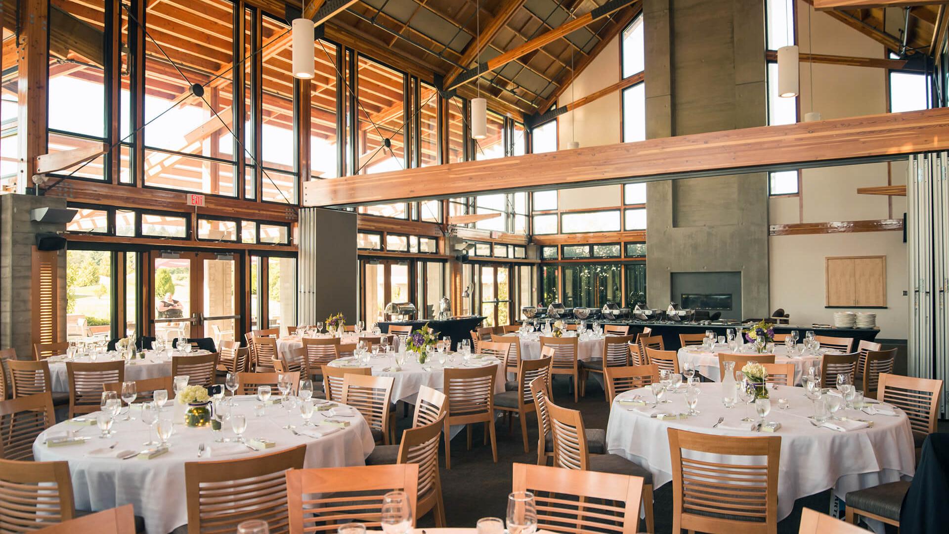 Room set up for an event