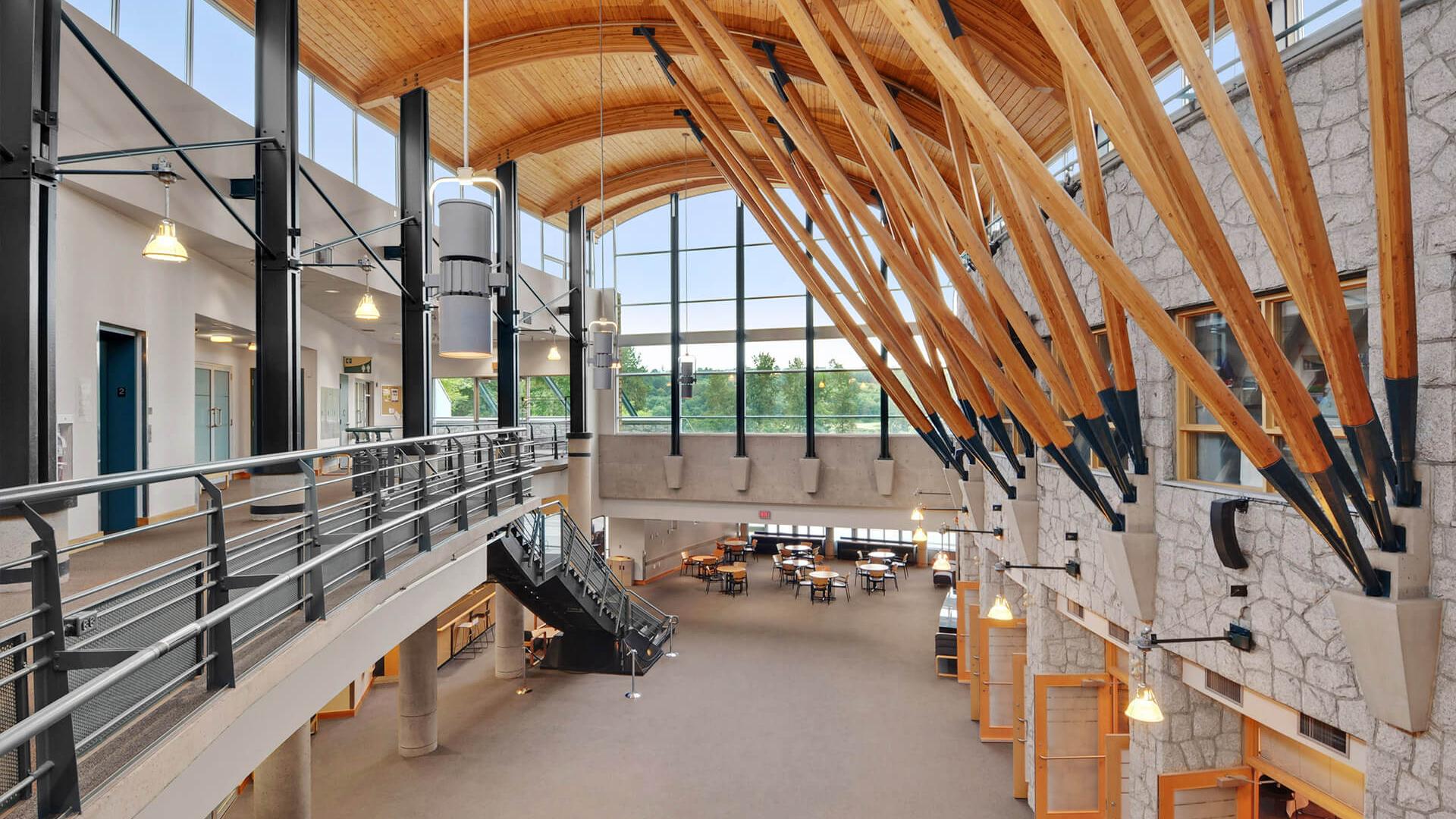 Main hall at Shadbolt Centre for the Arts