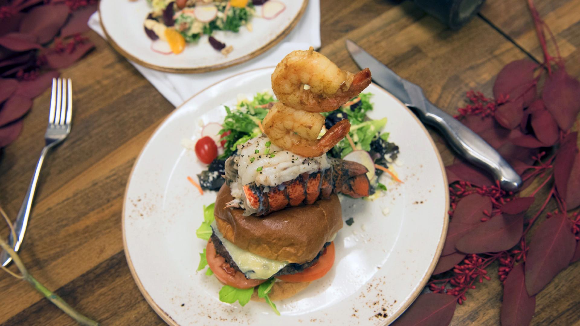 Three course dinner menu
