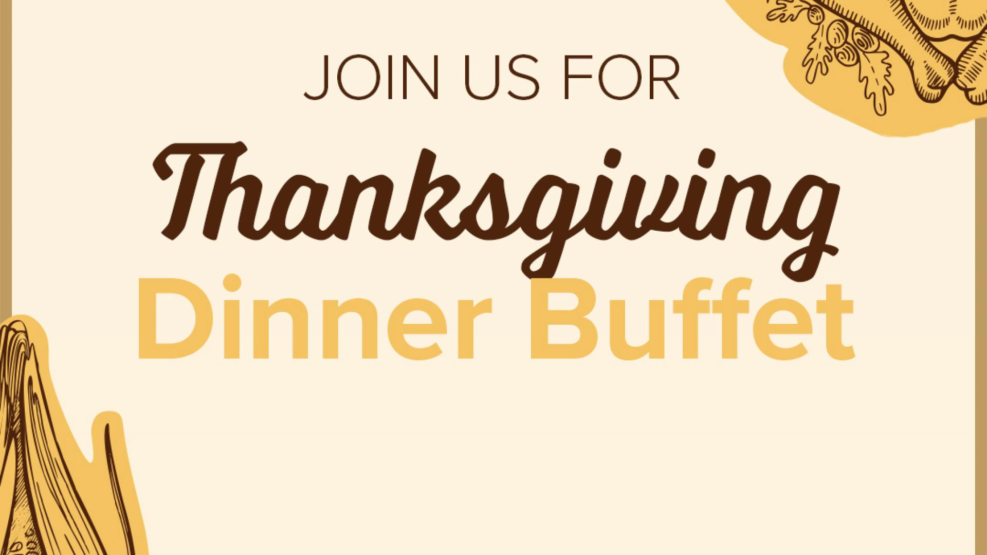 Thanksgiving Shared Dinner Buffet