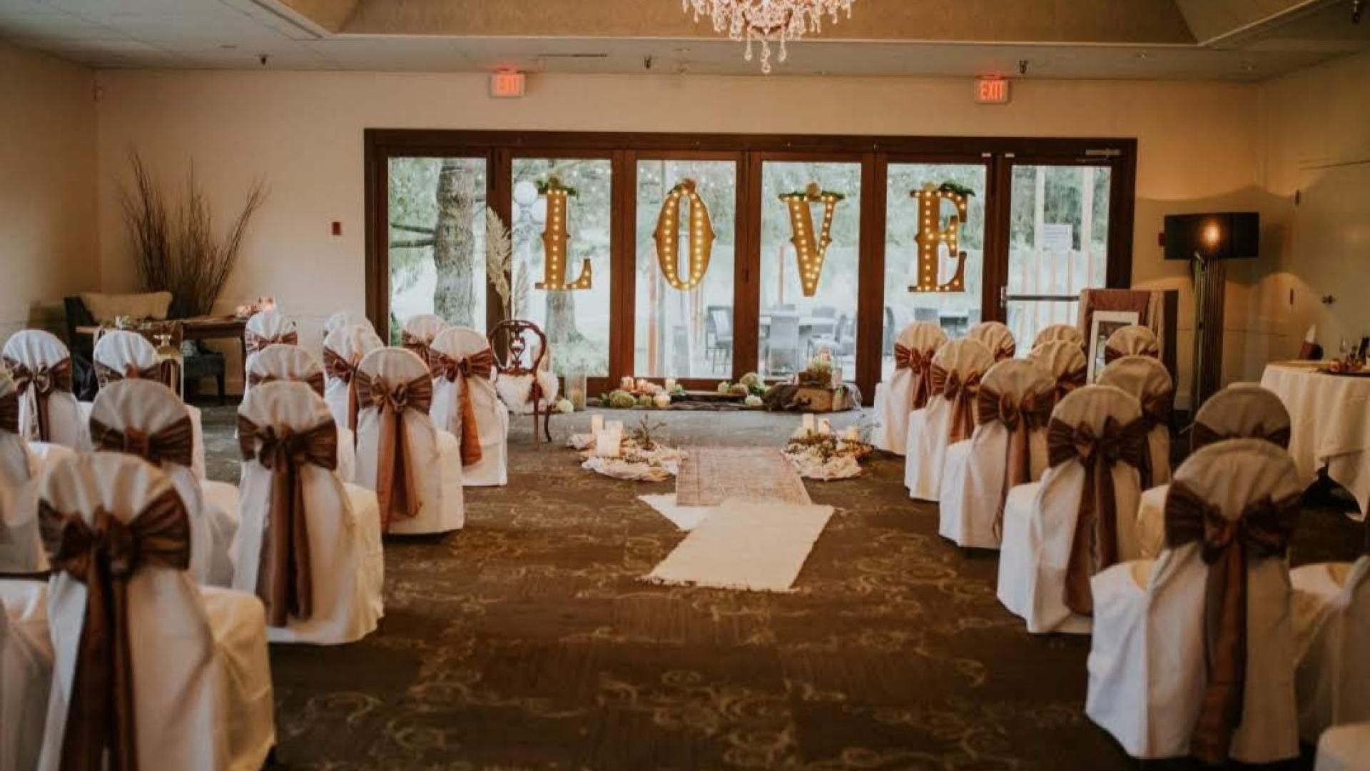 Ceremony space at Burnaby Mountain Clubhouse