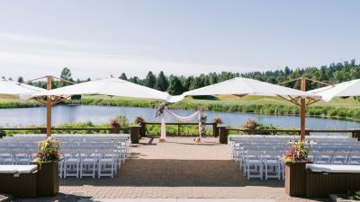 Outdoor ceremony decor
