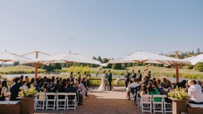 Outdoor sunny ceremony