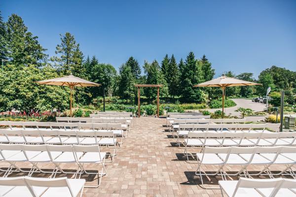Outdoor wedding ceremony